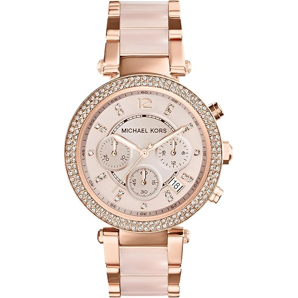 Amazon.com: Michael Kors Parker Stainless Steel Watch with Glitz